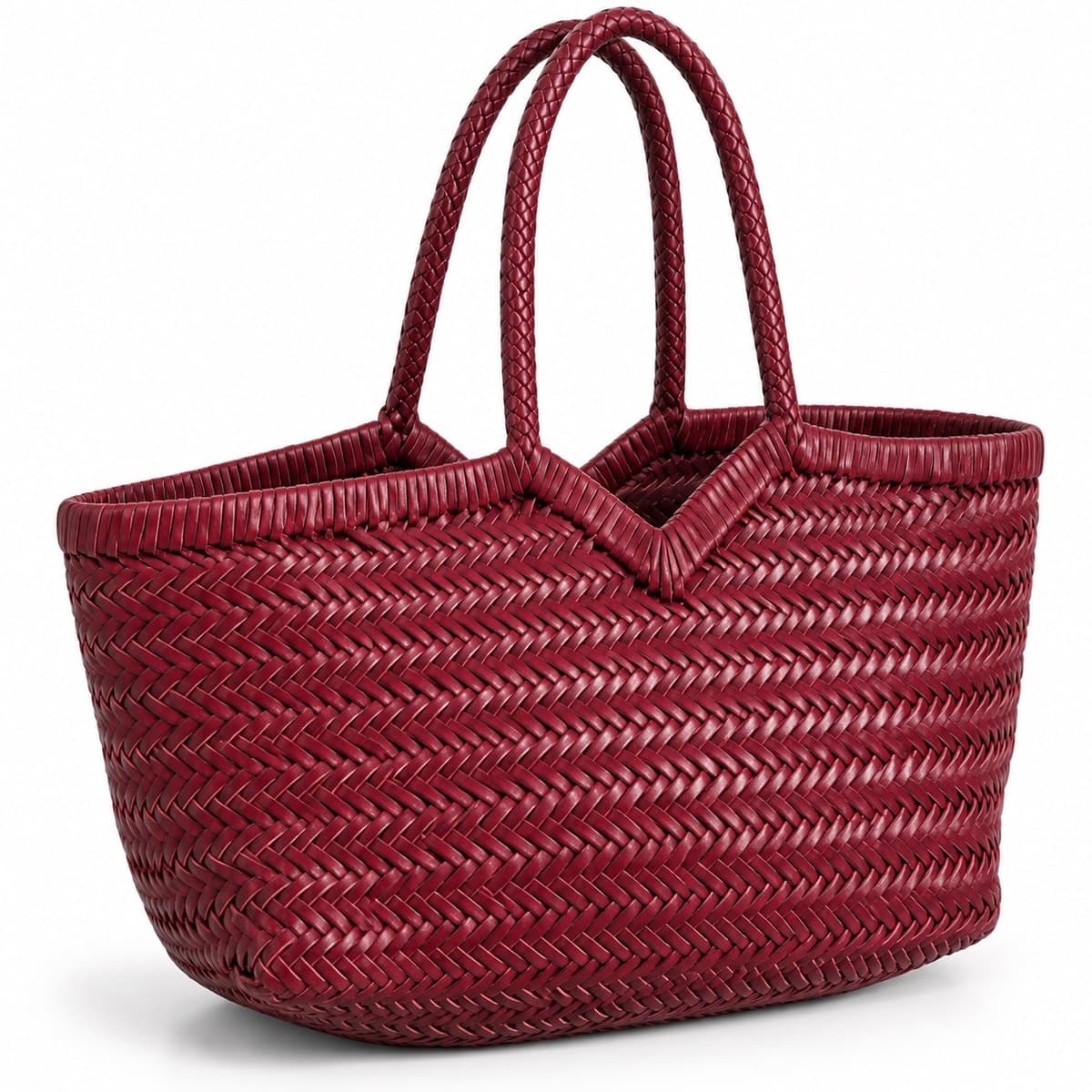 Emerald Herringbone Artisan Tote - Copy