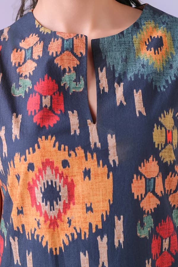 Aurelia Ikat Column Dress