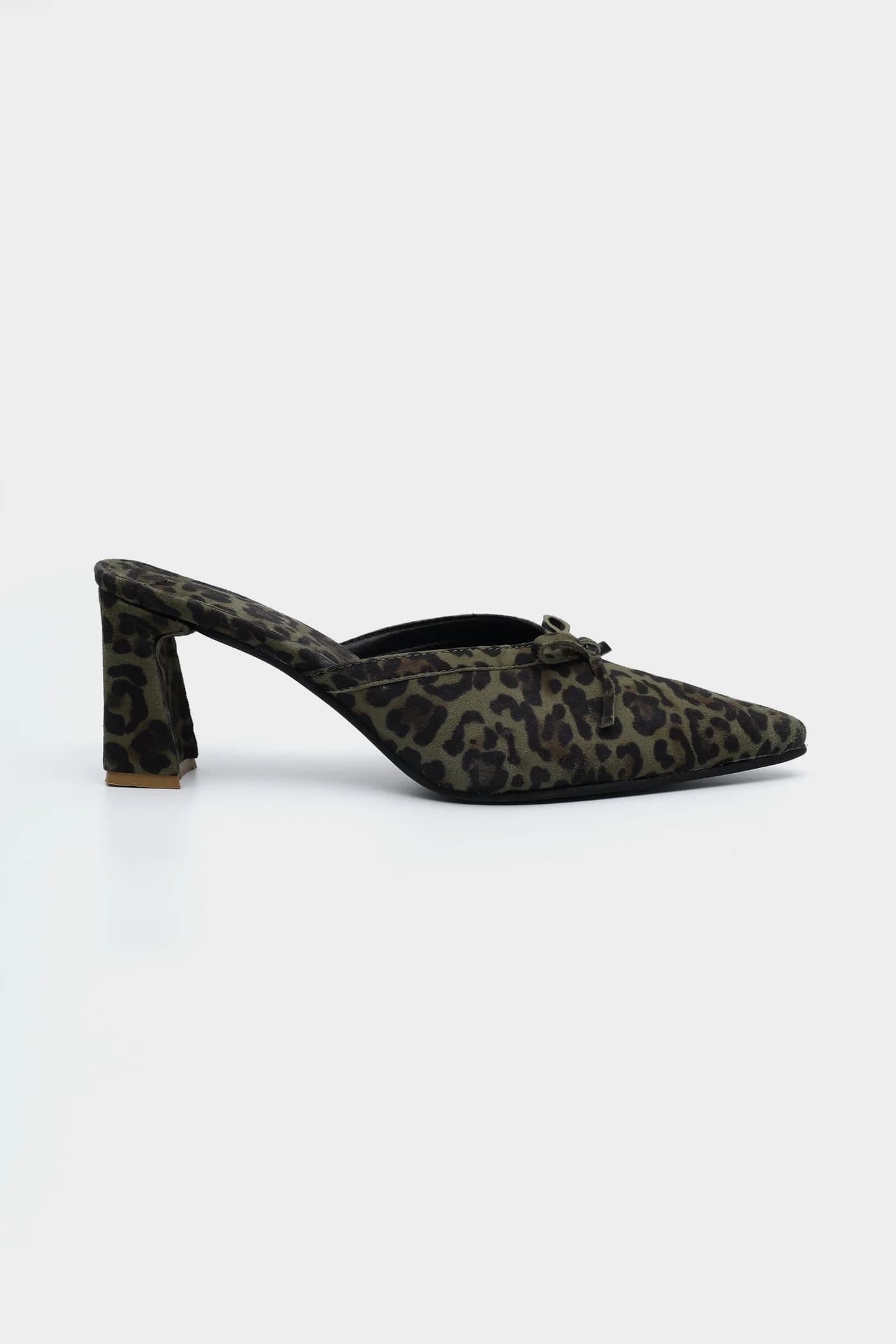 Taupe Snake-Effect Ballerinas - Copy