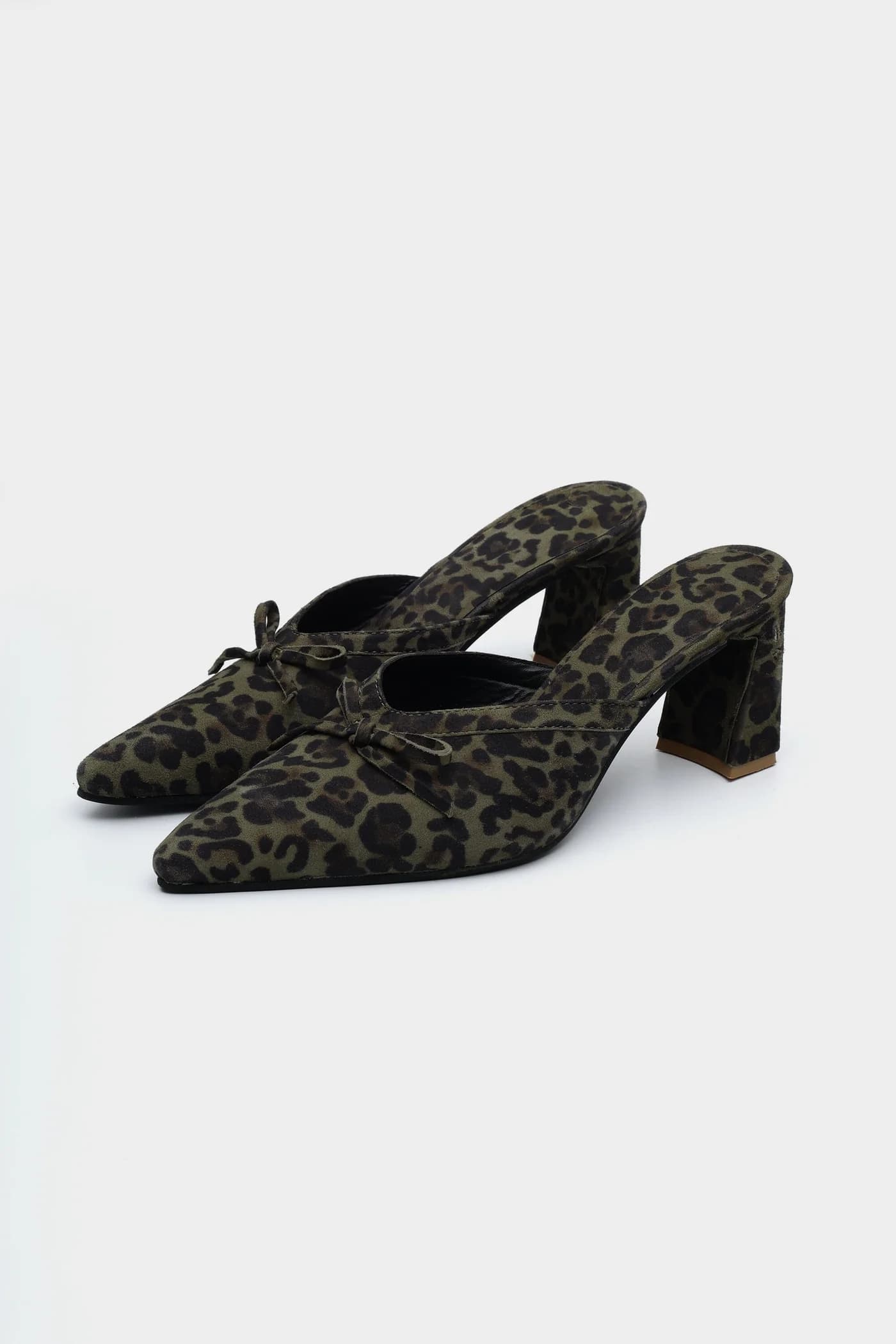 Taupe Snake-Effect Ballerinas - Copy