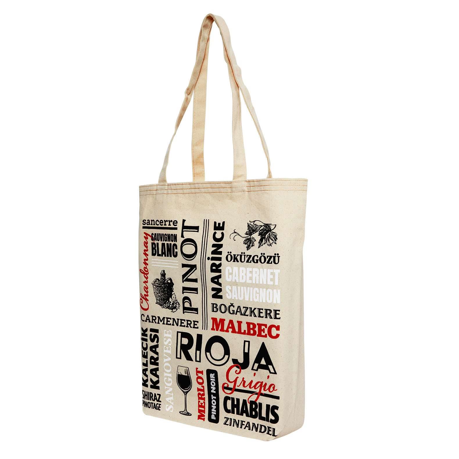 Vintage Vintners Cotton Canvas Tote
