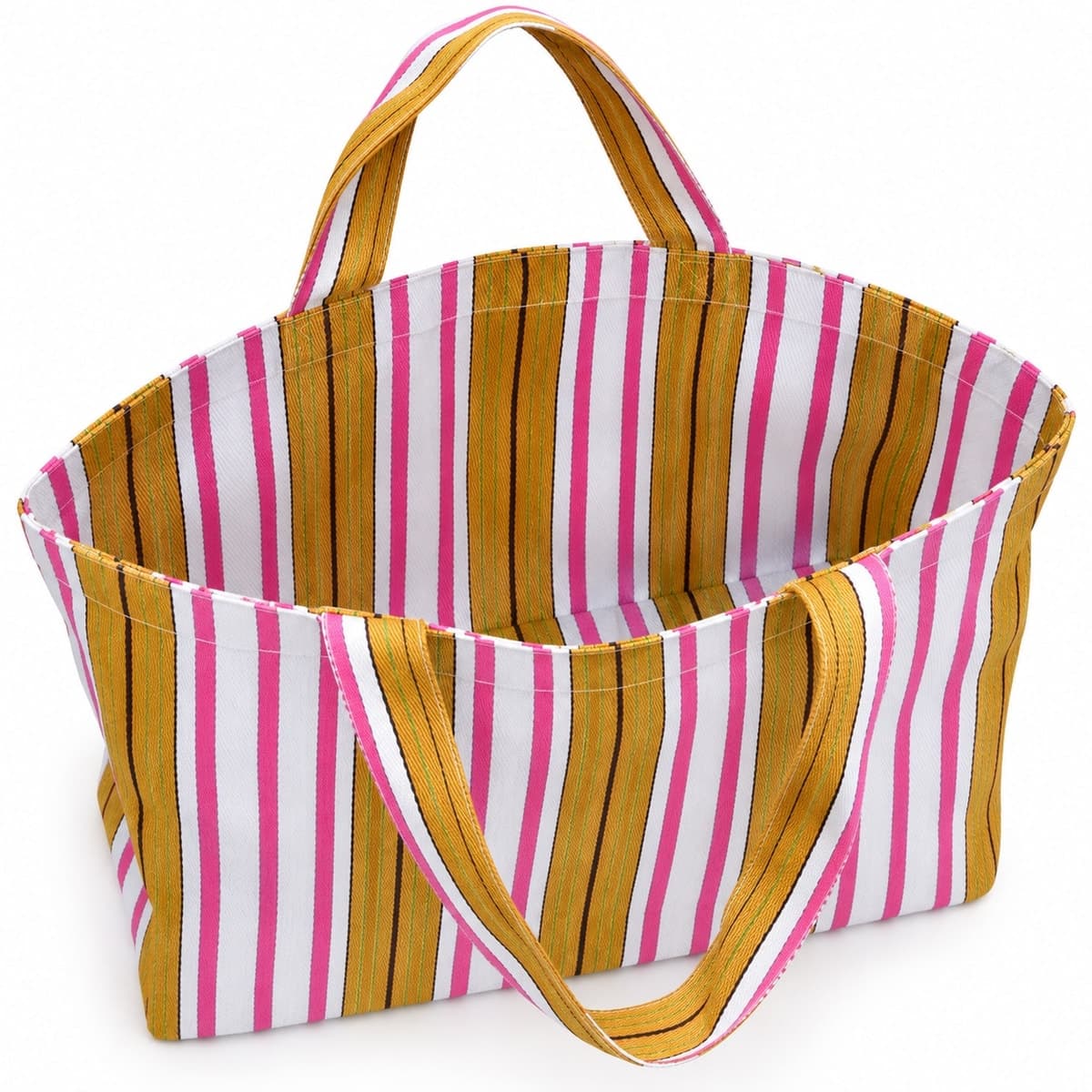 Verdant Stripe Recycled Nylon Tote