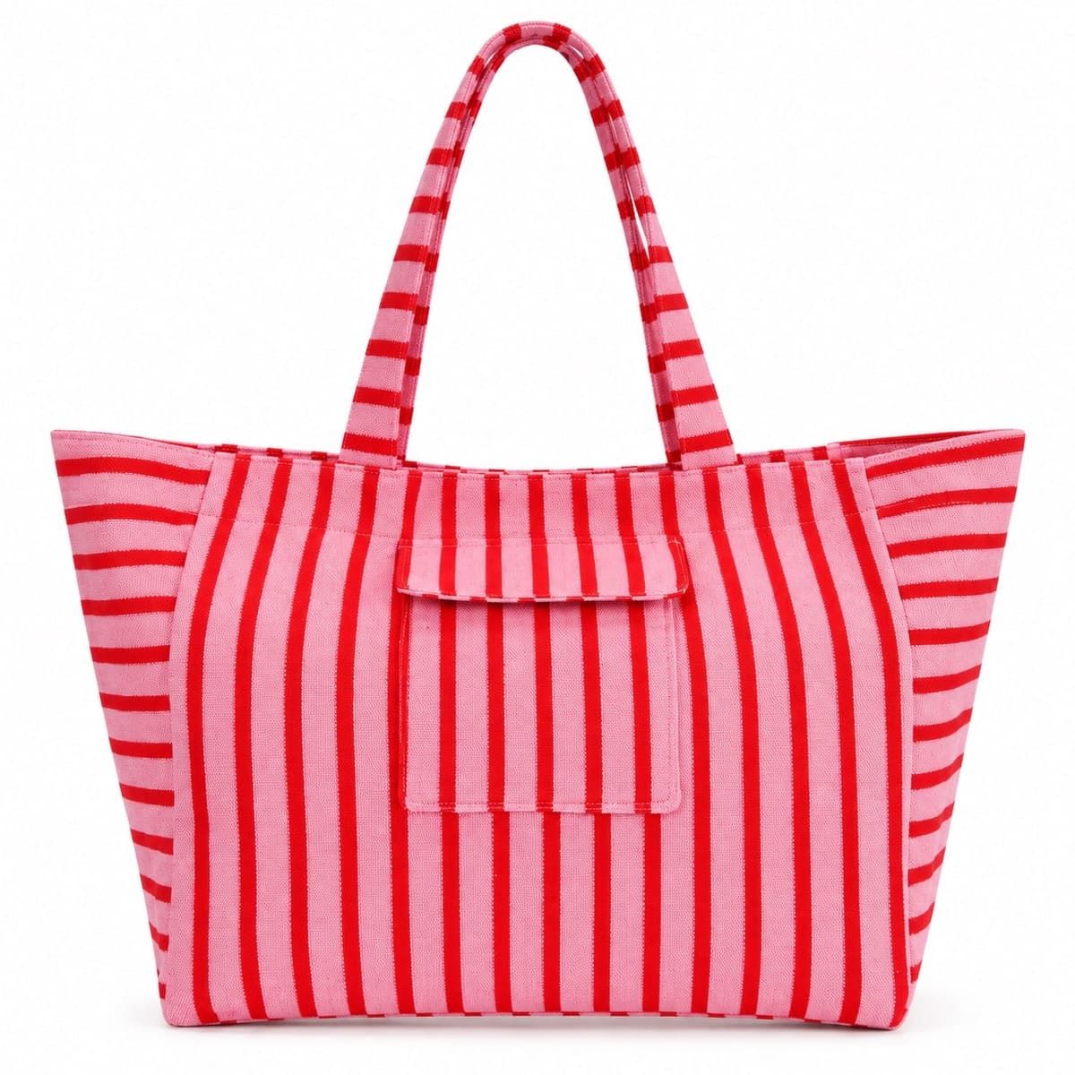 Luxe Stripe Terry Tote Bag
