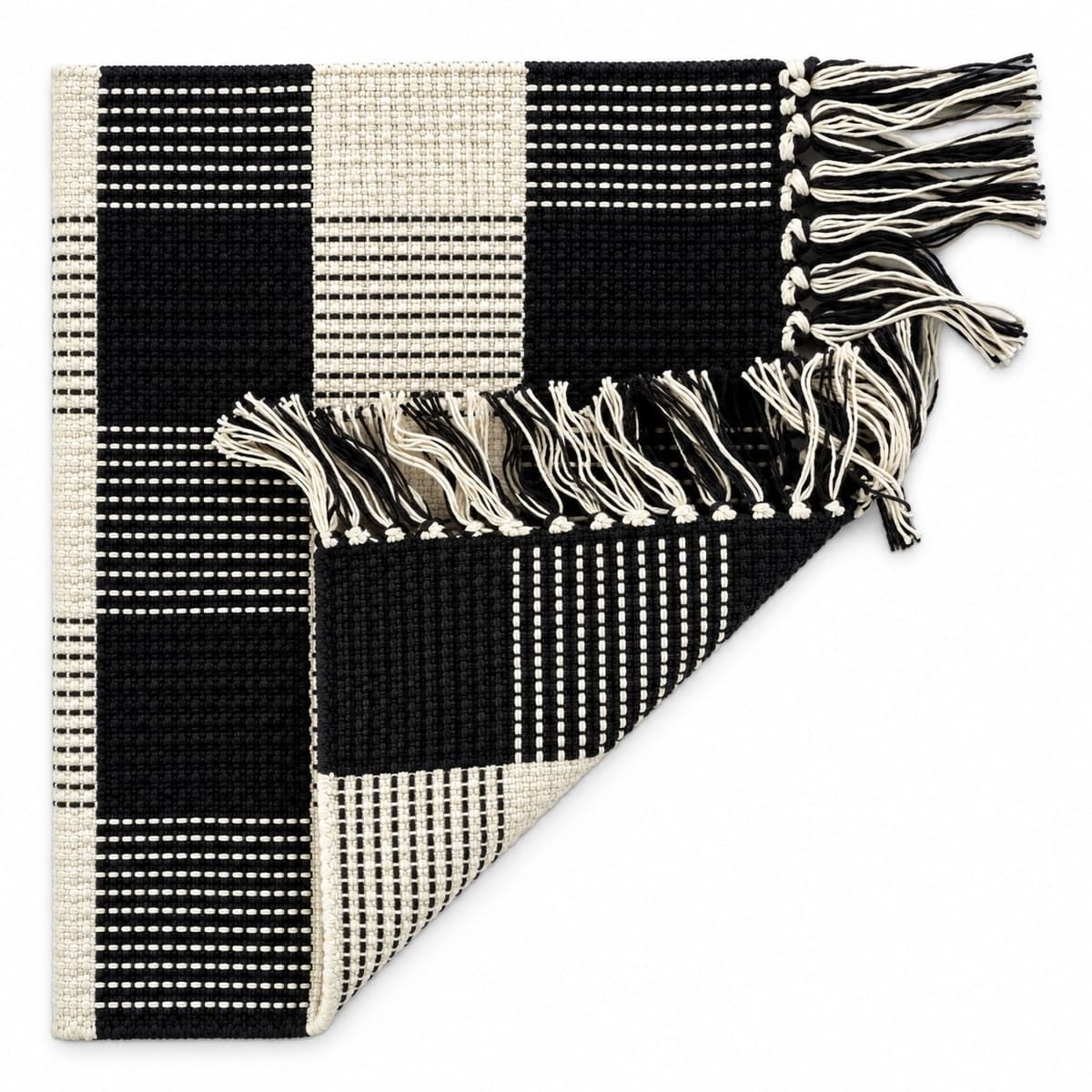 Mila Noir Handwoven Rug