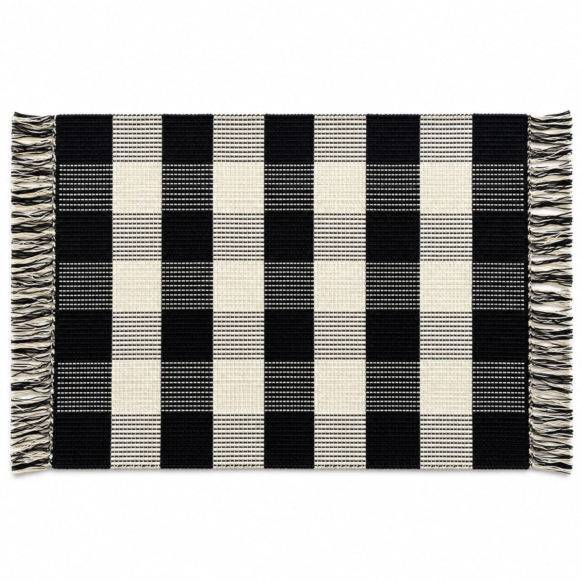 Mila Noir Handwoven Rug