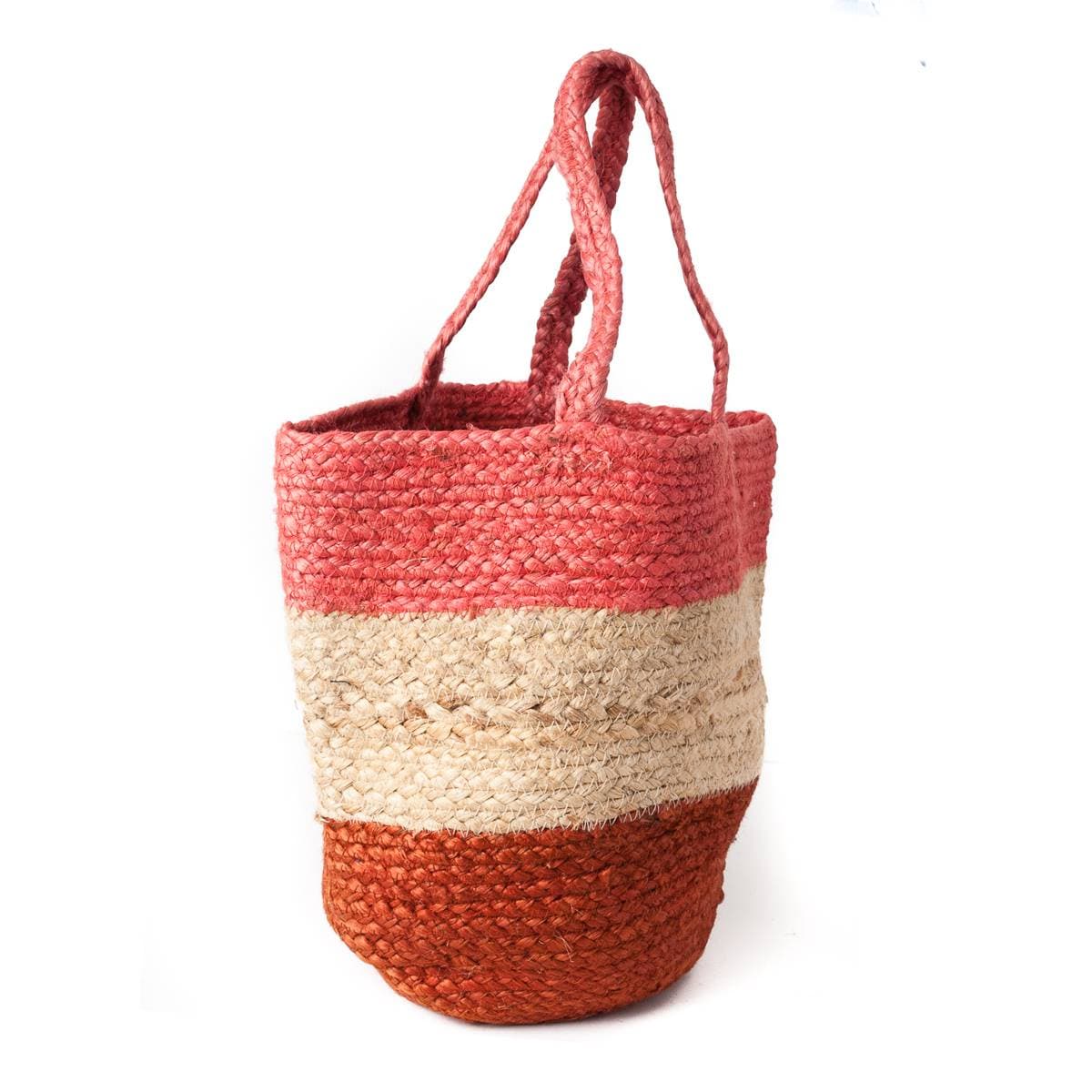 STRIPE BEACH BAG RED